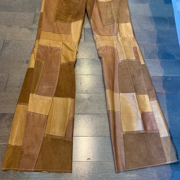 Parasuco Patchwork genuine leather pants - Picture 3 of 6